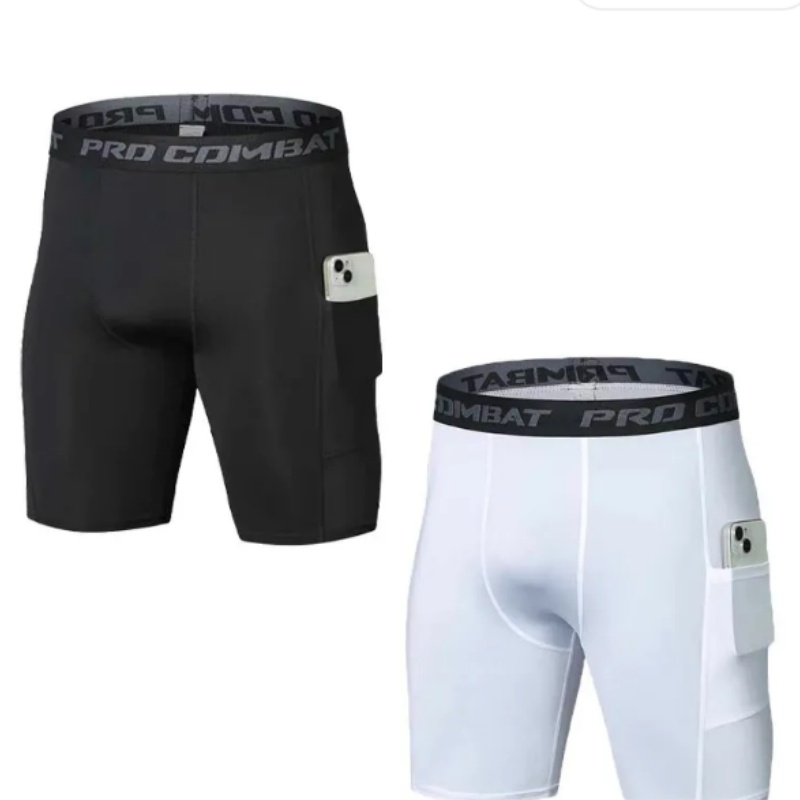Cycling Bib Shorts - 高性能メンズコンプレッションショーツ（ポケット付き）- 速乾性、通気性、伸縮性に優れた素材を使用。サイクリング、スポーツ、ジムでの着用に最適。