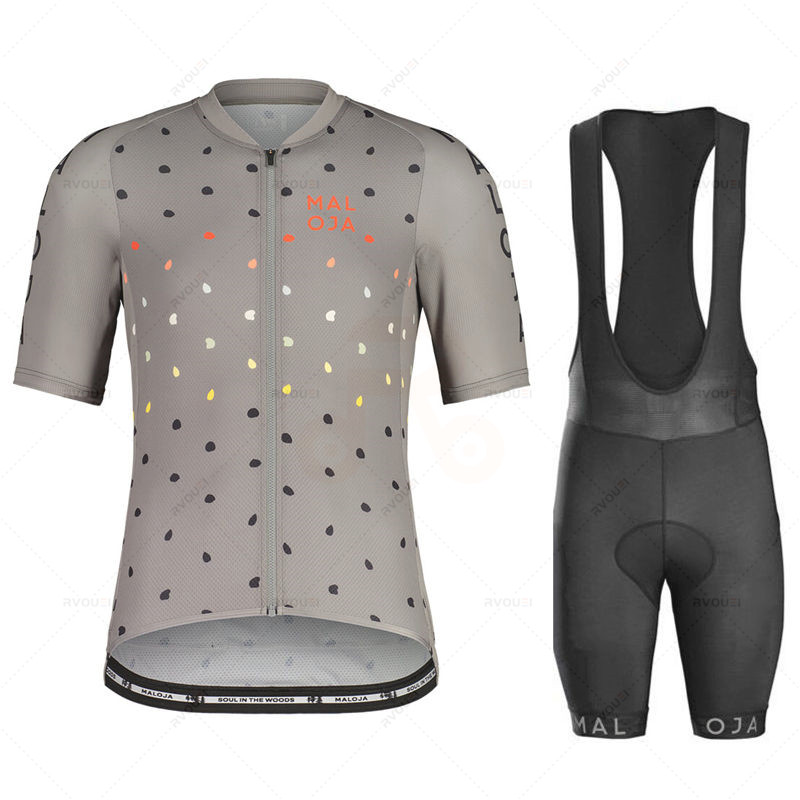 Cycling Gear Brands - Maloja-半袖サイクリング服セット、自転車服、通気性のあるアンチUV自転車ウェアジャージ、夏