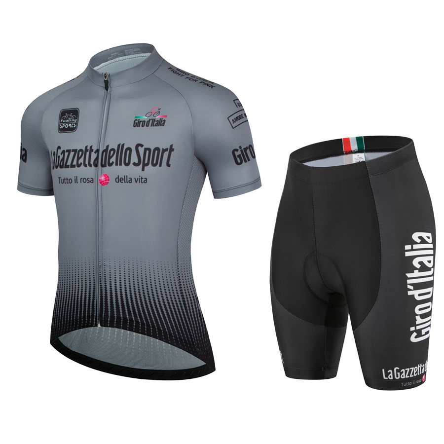 イタリアツアー自転車服サイクリングジャージセット夏ロードバイ - Cycling Gear Jersey のレビューと価格