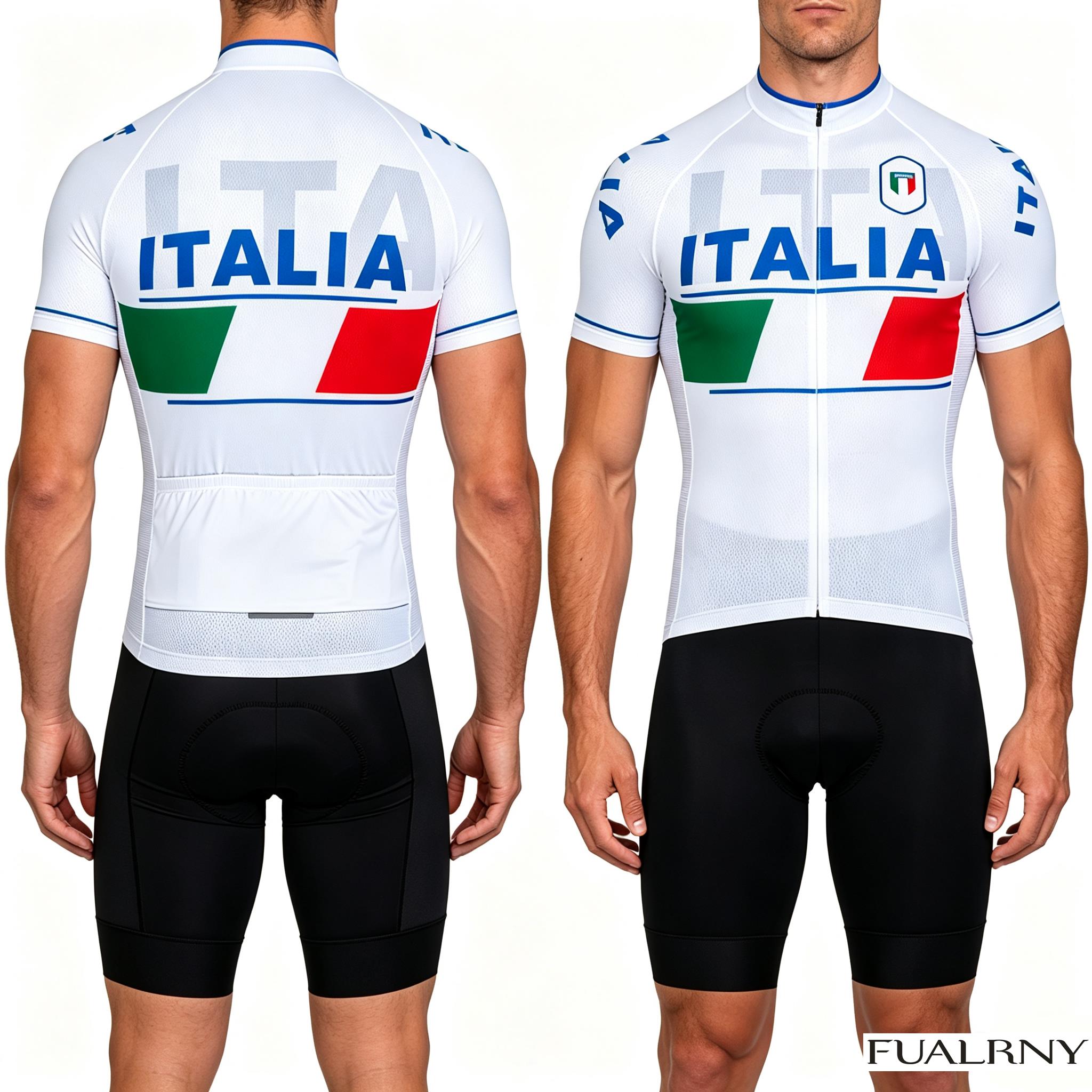 イタリア夏サイクリングジャージセットマイヨバイクジャージビブ - Cycling Bib Shorts のレビューと価格