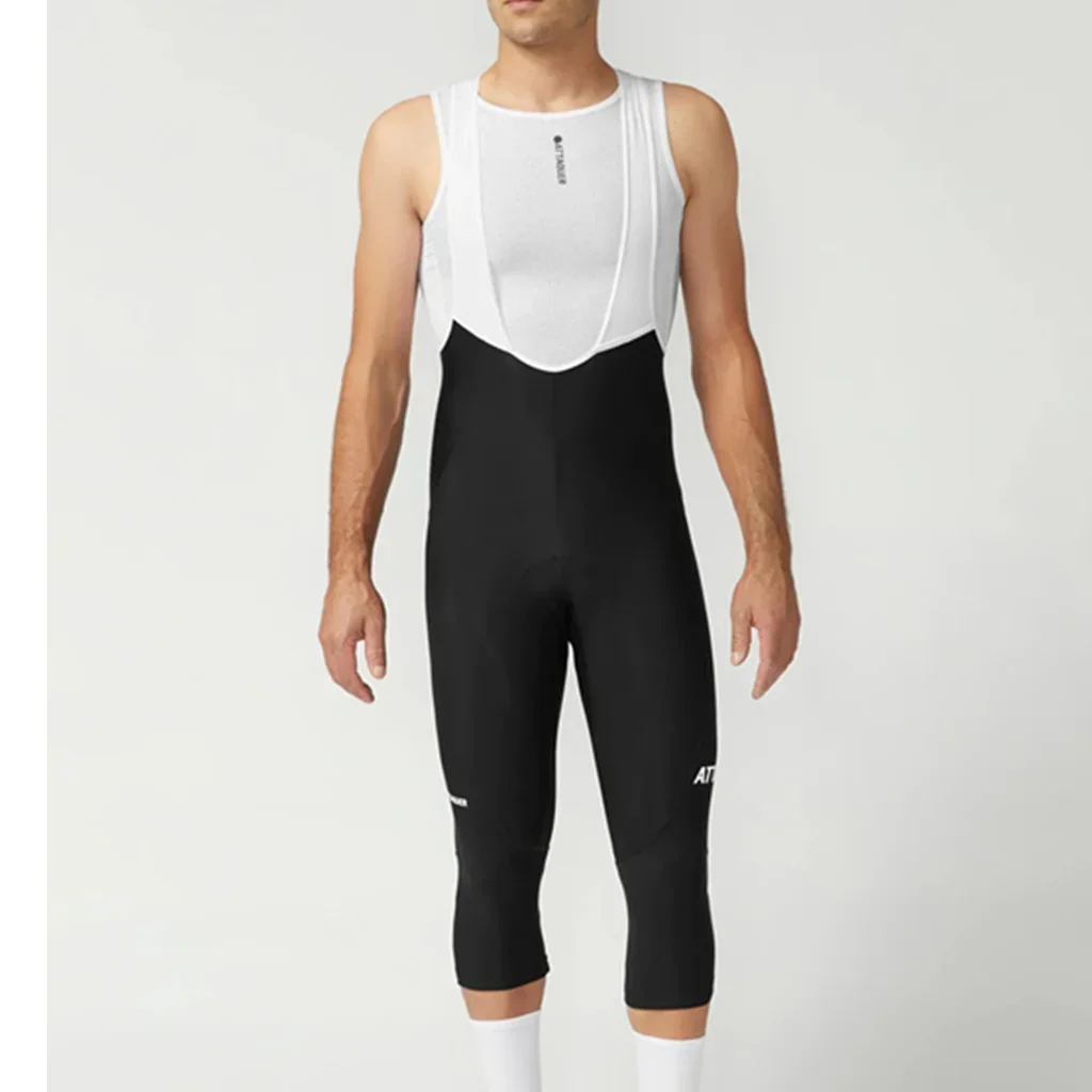 オールデイ 3/4 ビブ ブラック/ホワイト ロゴ サイクリ - Cycling Bib Shorts のレビューと価格
