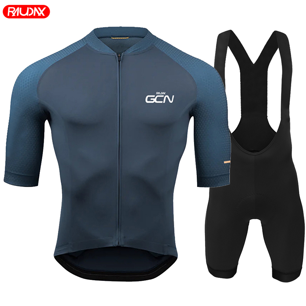 Raphax-メンズサイクリングウェアセット,半袖ジャージ, - Cycling Bib Shorts のレビューと価格