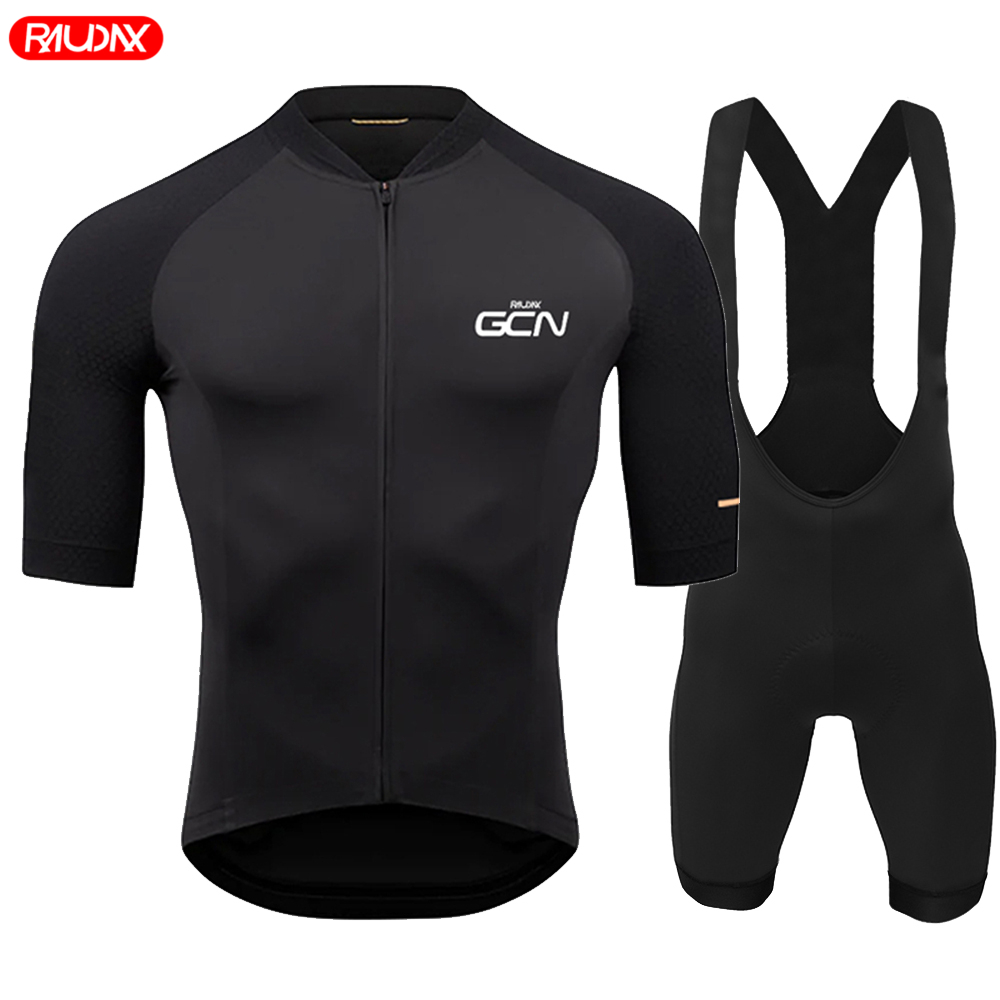 Raphax-メンズサイクリングウェアセット,半袖ジャージ, - Cycling Bib Shorts のレビューと価格
