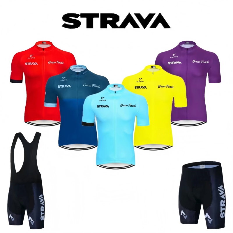 ストラバ バイクジャージセット 夏用サイクリングTシャツ ビ - Cycling Bib Shorts のレビューと価格